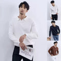 Men's Turn-down Collar Sweater Long Sleeve Knitwear