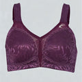 Embroidered Full-Cup Plus-Size Ultra-Thin Wireless Bra For Women