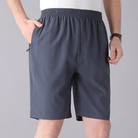 Solid Color Black Loose High Waist Comfort Breathable Middle-aged Breeches