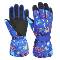 Warm With Velvet Thickened Cotton Waterproof Boys And Girls Riding
