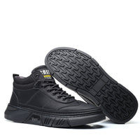 Comfortable Solid Color Fashion Casual Fleece Warm Leather Shoes