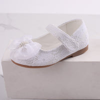 Princess Shoes Bow Lace Wedding Flower Girl
