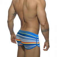 Side slit flat angle swim trunks men's large bag