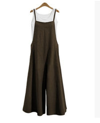Women's Loose Slimming Casual Minimalist Jumpsuit With Straps