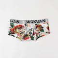Men's Nylon Printed Striped Boxers