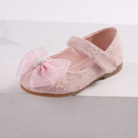 Princess Shoes Bow Lace Wedding Flower Girl
