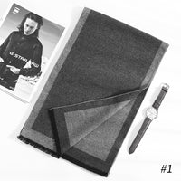 Artificial Silk Brushed Scarf Autumn And Winter Warm And Simple