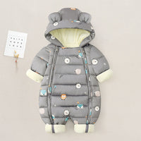 Winter Thickened Plus Velvet Children's One-piece