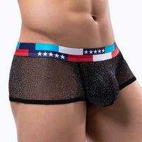 Performance See-through Ultra-fine Mesh Bag Low Waist U Convex Wide-brimmed Boxers