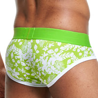 Combed Cotton Printed Stretch-breathable Plus Size Mid-rise Boxer Briefs