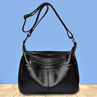 Genuine Leather Simple Shoulder Messenger Bag