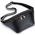 Genuine Leather Messenger Bag Waist Bag Large Capacity First Layer Cowhide Simple Casual Shoulder Bag For Women