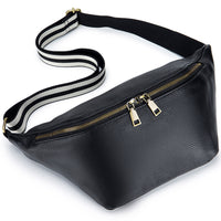 Genuine Leather Messenger Bag Waist Bag Large Capacity First Layer Cowhide Simple Casual Shoulder Bag For Women