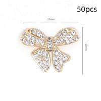 Bow Zircon Nail Ornament Zircon