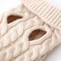 Pet Warm And Cute Good-looking Cable-knit Sweater Simple Casual Two Feet Apparel Vest
