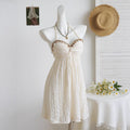Elegant Chic Halterneck Shell-Strap Dress