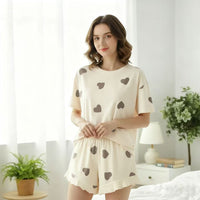 Women's Ruffled Hem Loose And Comfortable Set