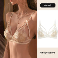 Thin Bra French Pure Lace Without Steel Ring Suit