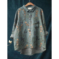 Animal Print Hawaiian Long Sleeve Shirt