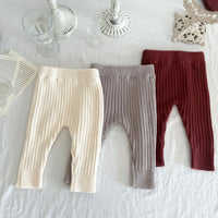 Children's Clothing Baby Knitted Cotton Wool Elastic Leggings