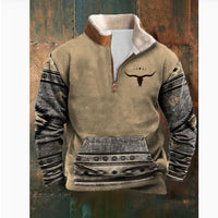 Autumn And Winter Amazon New Printed Long-sleeved Top