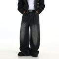 Retro Washed Jeans Men's Straight Casual Wide-leg Pants