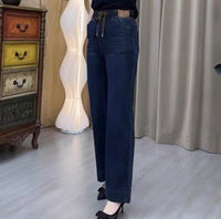 Loose Slimming Washed Denim Jeans For Women