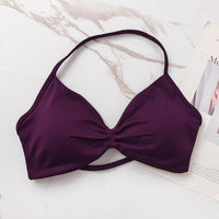 Womens High-intensity Halter Bra With Chest Pads