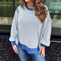 Loose Casual Round Neck Knitted Top
