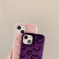 Plush Full Screen Love Phone Case