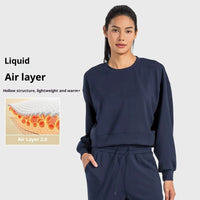 Soft Glutinous Liquid Air Layer Leisure Sports Sweater