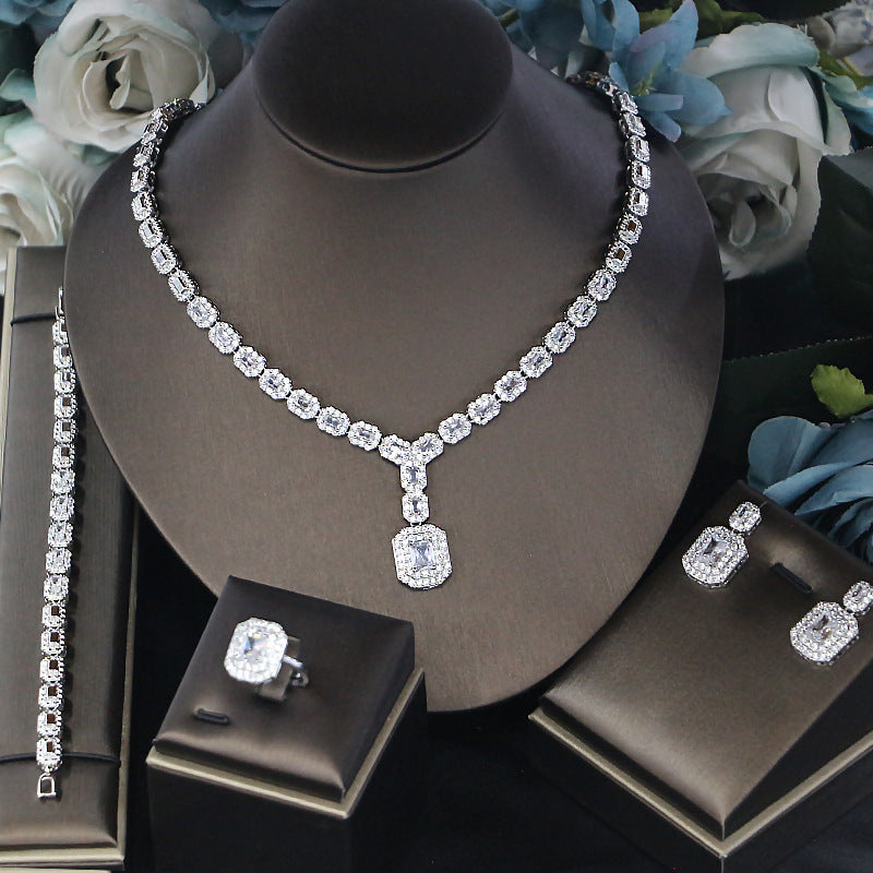 Ladies' Banquet Party Jewelry Four-piece Set