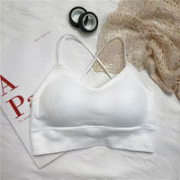 Backless Slim Fit And Thin Inner Outer Wear Short Small Camisole Top Women's Crossover Underwear