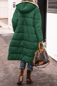 Winter Women's Clothing Coat Fleece-lined Lengthened Thermal Cotton-padded Clothes