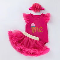 Girls Birthday Sleeveless Suit Infant