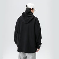 Rocker Fleece Sweater Turtleneck Hooded
