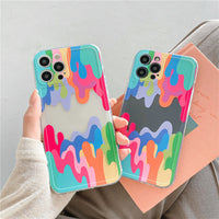 Art Painted Mobile Phone Case Silicone Transparent