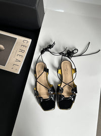Fashion Cross Lace-up Flat Sandals Soft Bottom