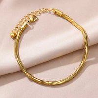 Tassel Anklet Gold Stainless Steel Waterproof Adjustable