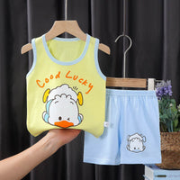 Children's Vest Suit Summer Pure Cotton