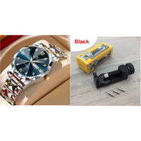 Double Calendar Tungsten Steel Waterproof Quartz Watch