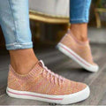 Casual Single Shoes Women European And American Flat Mesh Sports Flying Knitting