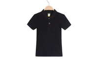 New Children's Clothing Lapel Short-sleeved Cotton Advertising Shirt T-shirt