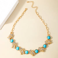 Fashionable Retro Exaggerated Metal Necklace For Women