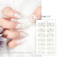 Spring Three-dimensional Relief Nail Stickers 3D Baking-free Waterproof Wholesale