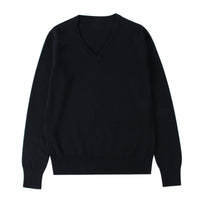 School-supplied Dark Gray Long-sleeve Knit Top