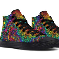 Printed Couple High-top Canvas Shoes