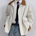 Loose Men's And Women's Large Workwear With Pocket Jacket
