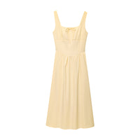 Slim-fit Bow-tied Strap Dress For Women