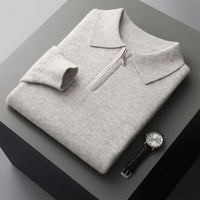 Half Turtleneck Zipper Thickening Sweater